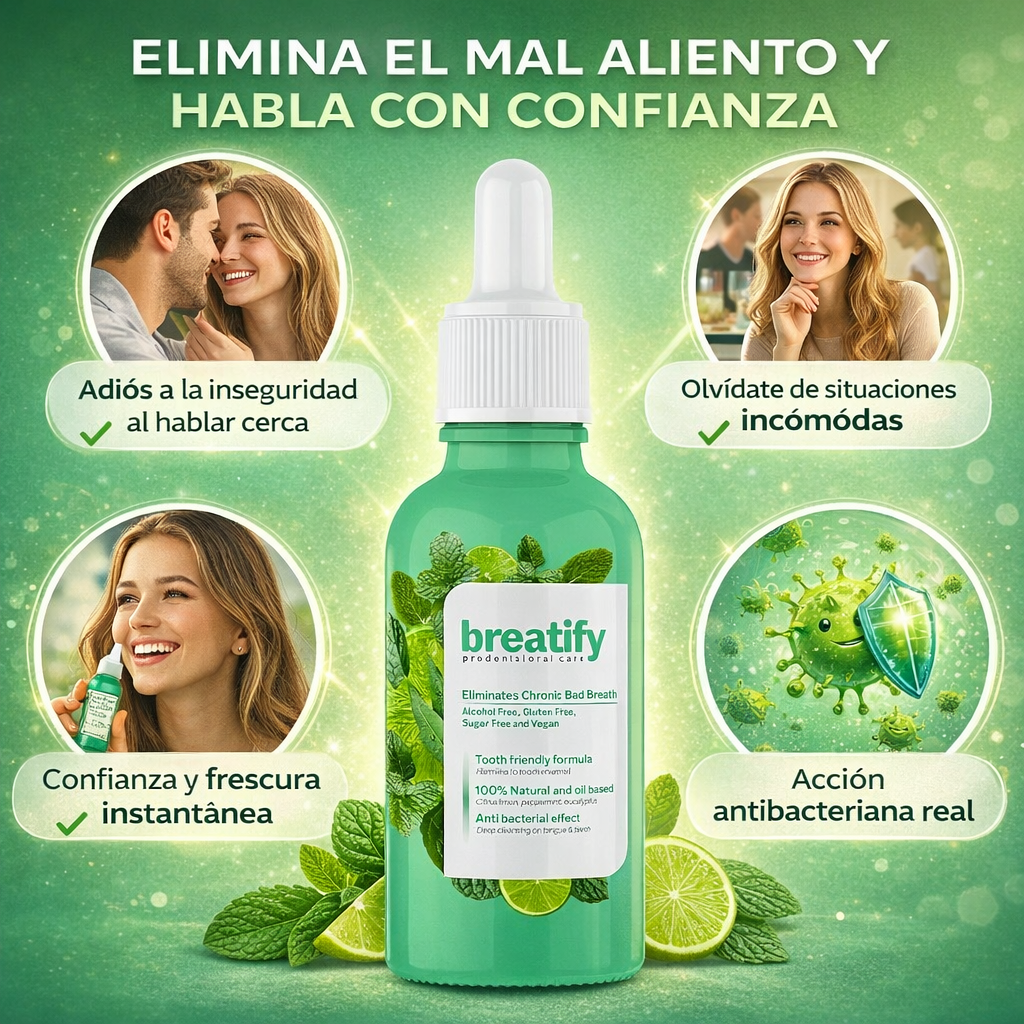 Breatify: Elimina el Mal Aliento de Forma Natural